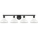 Carver 4 Light 36 inch Matte Black Bath Vanity Light Wall Light