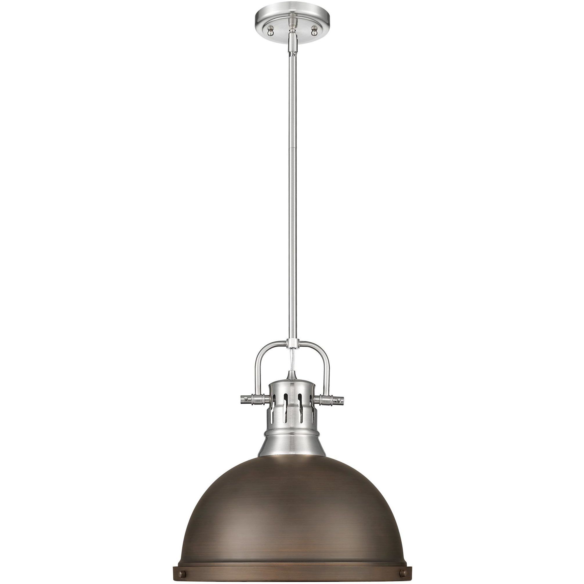 Yep Duncan 1 Light 14 inch Pewter Pendant Ceiling Light in Rubbed Bronze