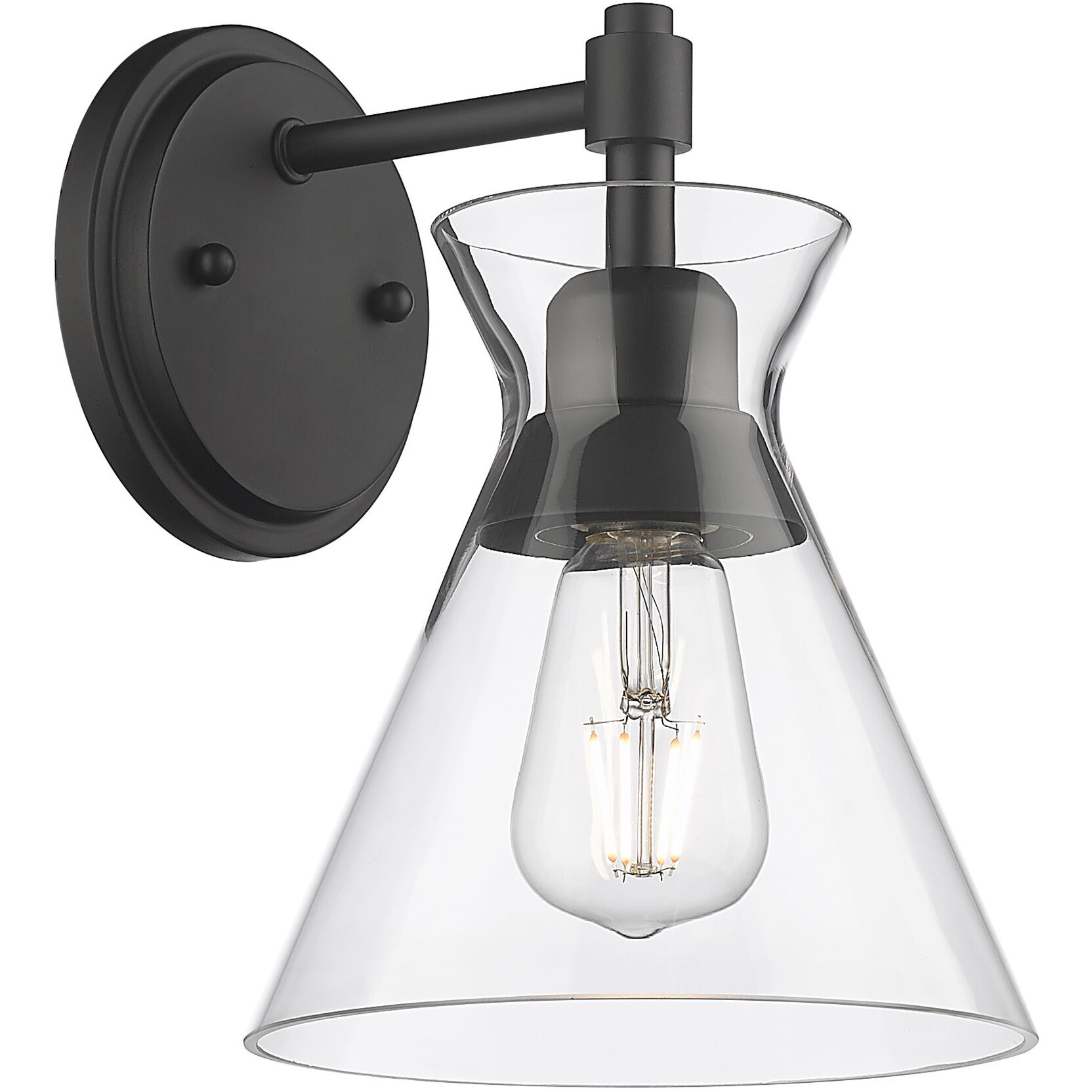 Malta 1 Light 7.25 inch Matte Black Wall Sconce Wall Light