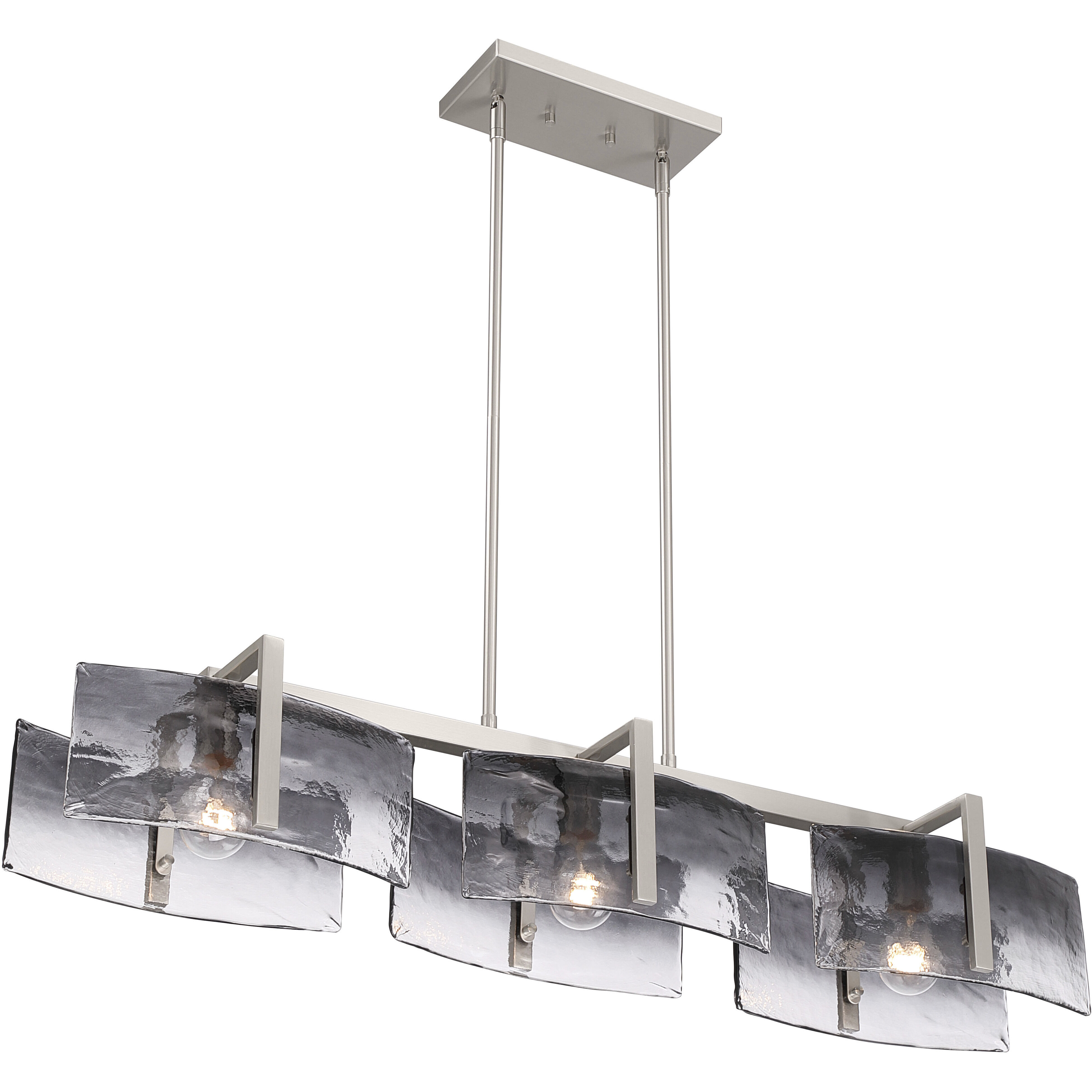 Aenon 3 Light 40.5 inch Pewter Island Light Ceiling Light