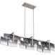 Aenon 3 Light 40.5 inch Pewter Island Light Ceiling Light
