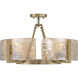 Aenon 4 Light 22 inch Brushed Champagne Brass Semi-Flush Mount Ceiling Light