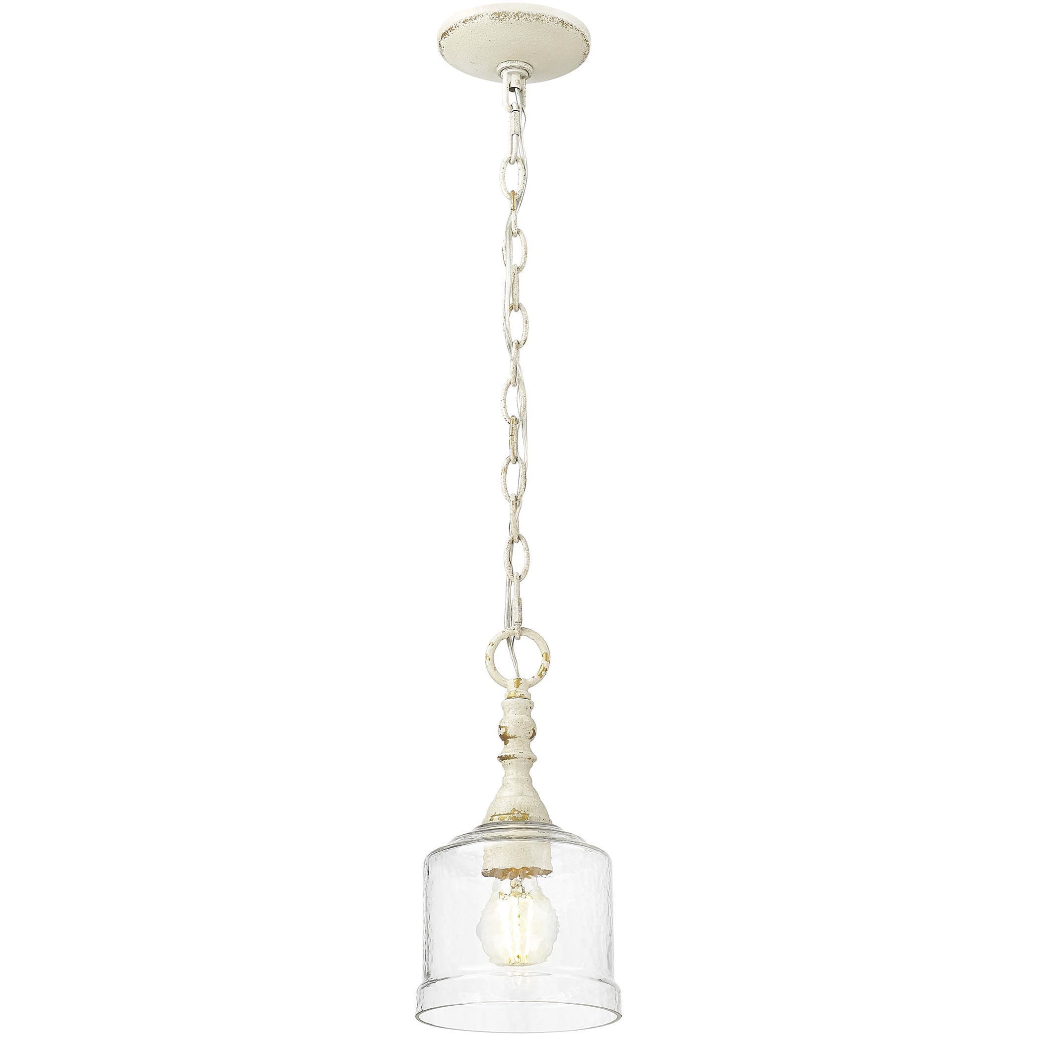 Keating 1 Light 5.88 inch Antique Ivory Pendant Ceiling Light