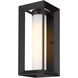 Smyth 1 Light 14 inch Natural Black Outdoor Wall Mount in Opal Glass