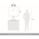 Yep Elliott Vanity Wall Light in Pewter, Clear Glass