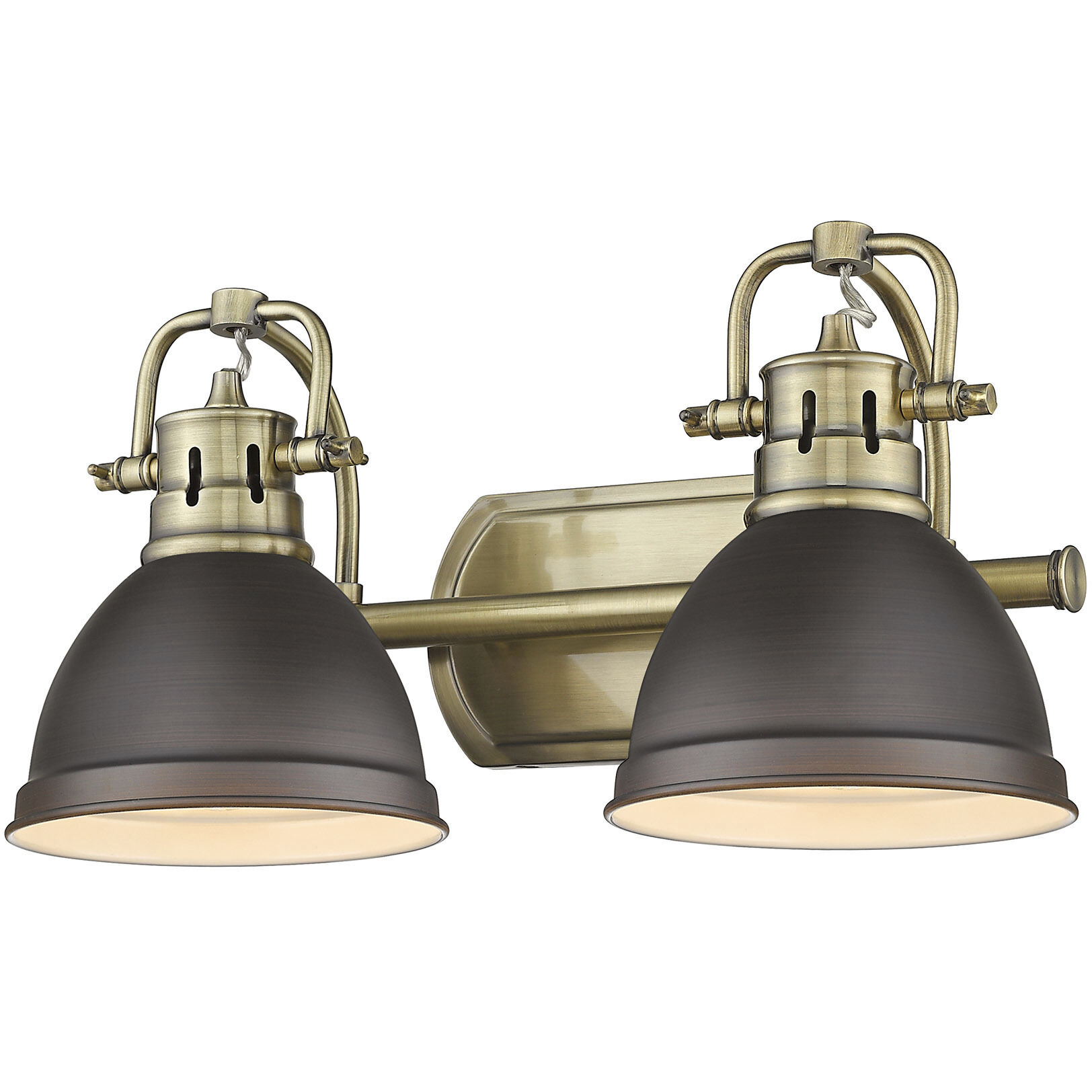 Yep Duncan Vanity Wall Light in Aged Brass, Rubbed Bronze