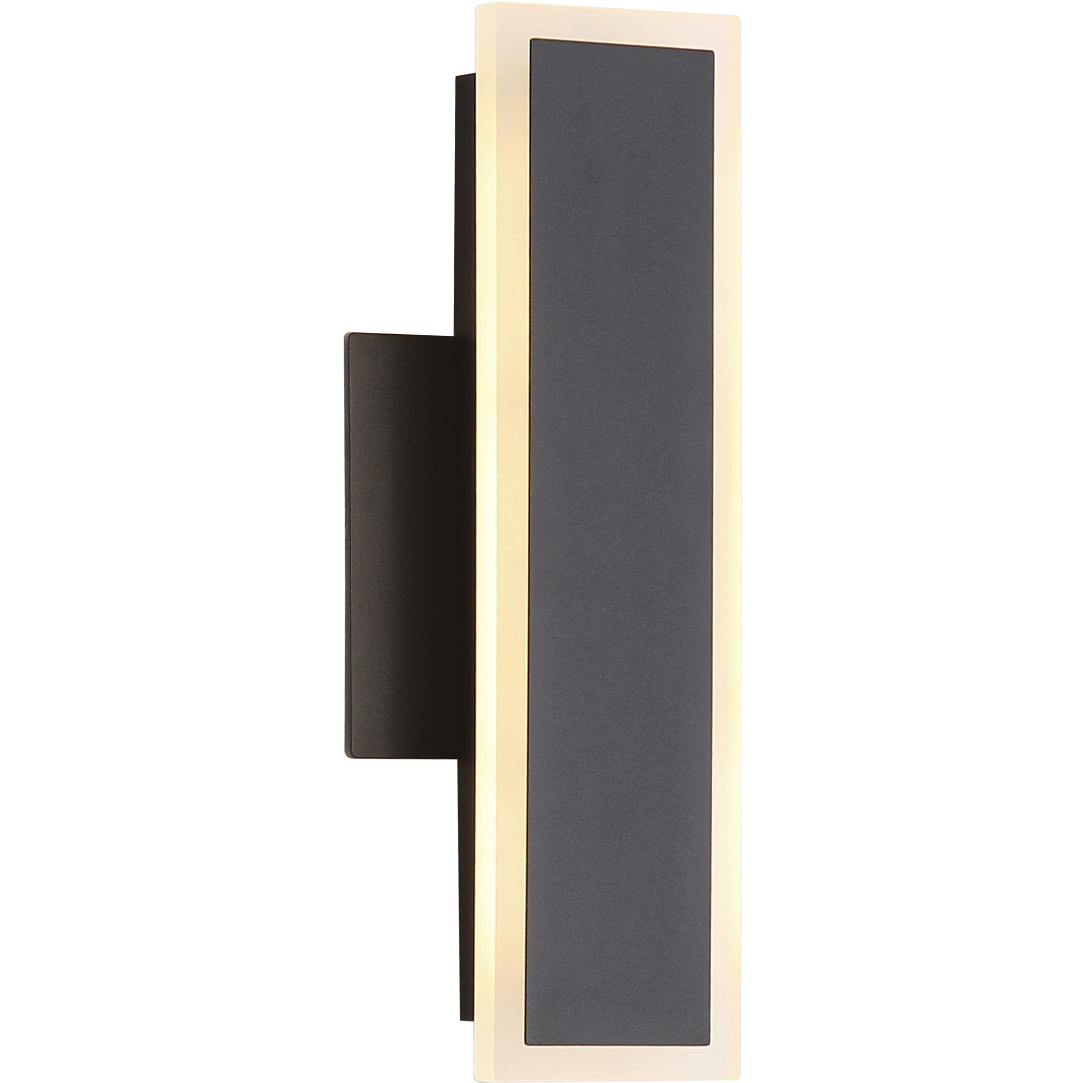 Obsidian LED 11.75 inch Sand Black Outdoor Wall