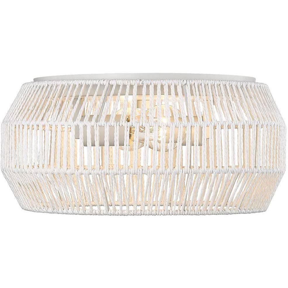 Marlee 2 Light 14.13 inch Matte White Flush Mount Ceiling Light