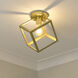 Cassio 1 Light 11.25 inch Olympic Gold Flush Mount Ceiling Light