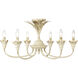 Lillianne 6 Light 28.5 inch Antique Ivory Semi-Flush Mount Ceiling Light