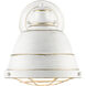 Bartlett 1 Light 9.25 inch French White Wall Sconce Wall Light, Damp