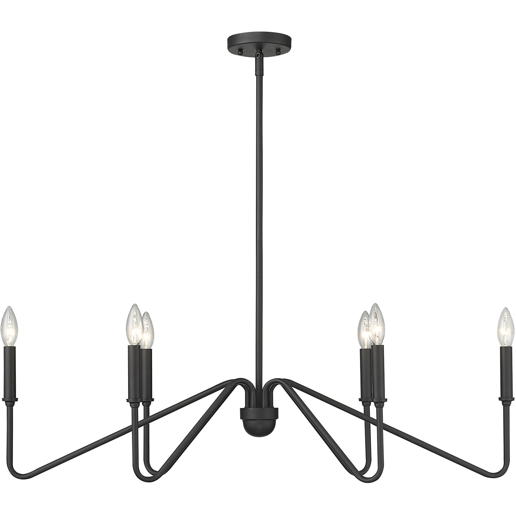 Yep Kennedy Island Light Ceiling Light in No Shade, Natural Black
