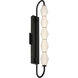 Geode 5 Light 31.75 inch Matte Black Outdoor Wall Light
