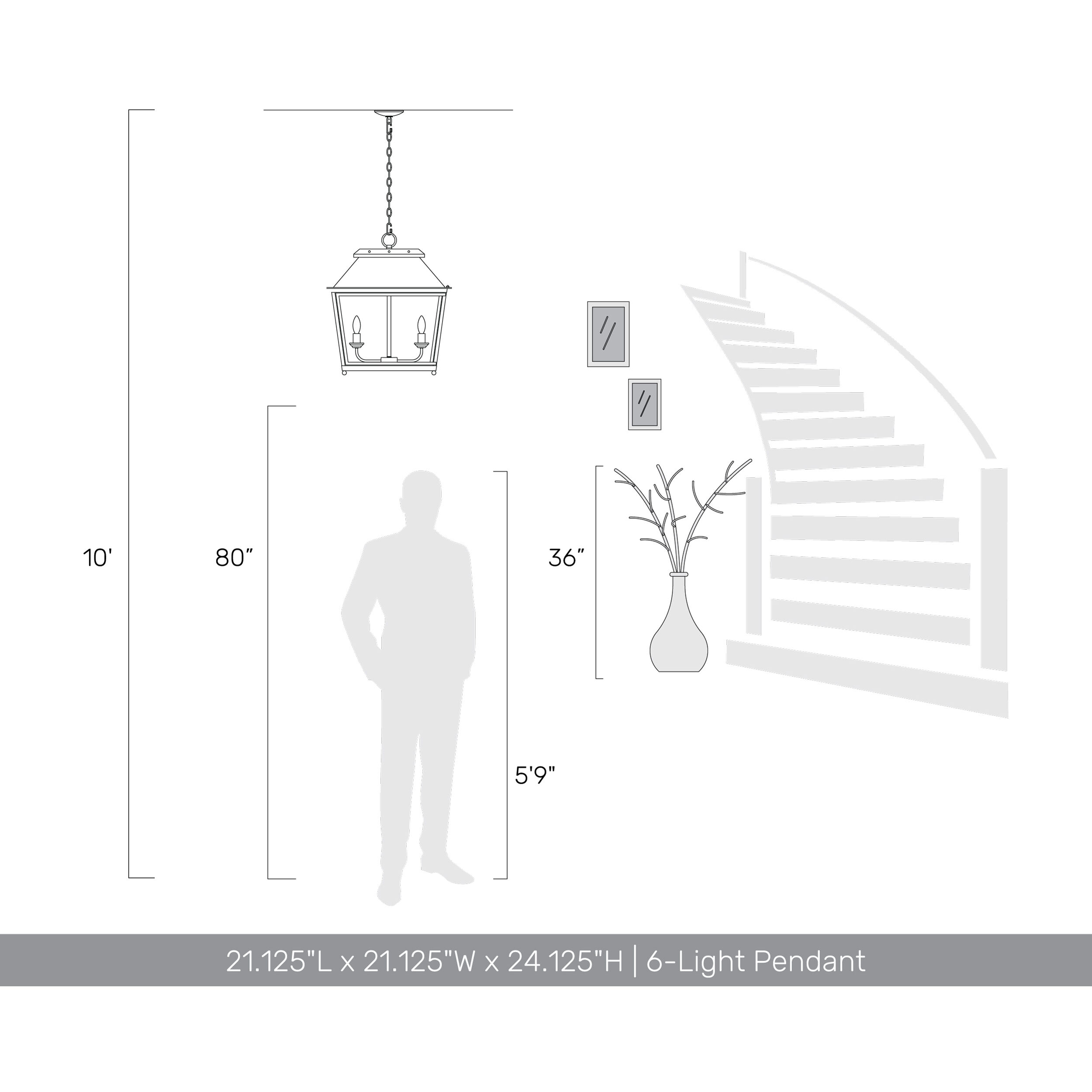 Abingdon Pendant Ceiling Light in Antique Ivory