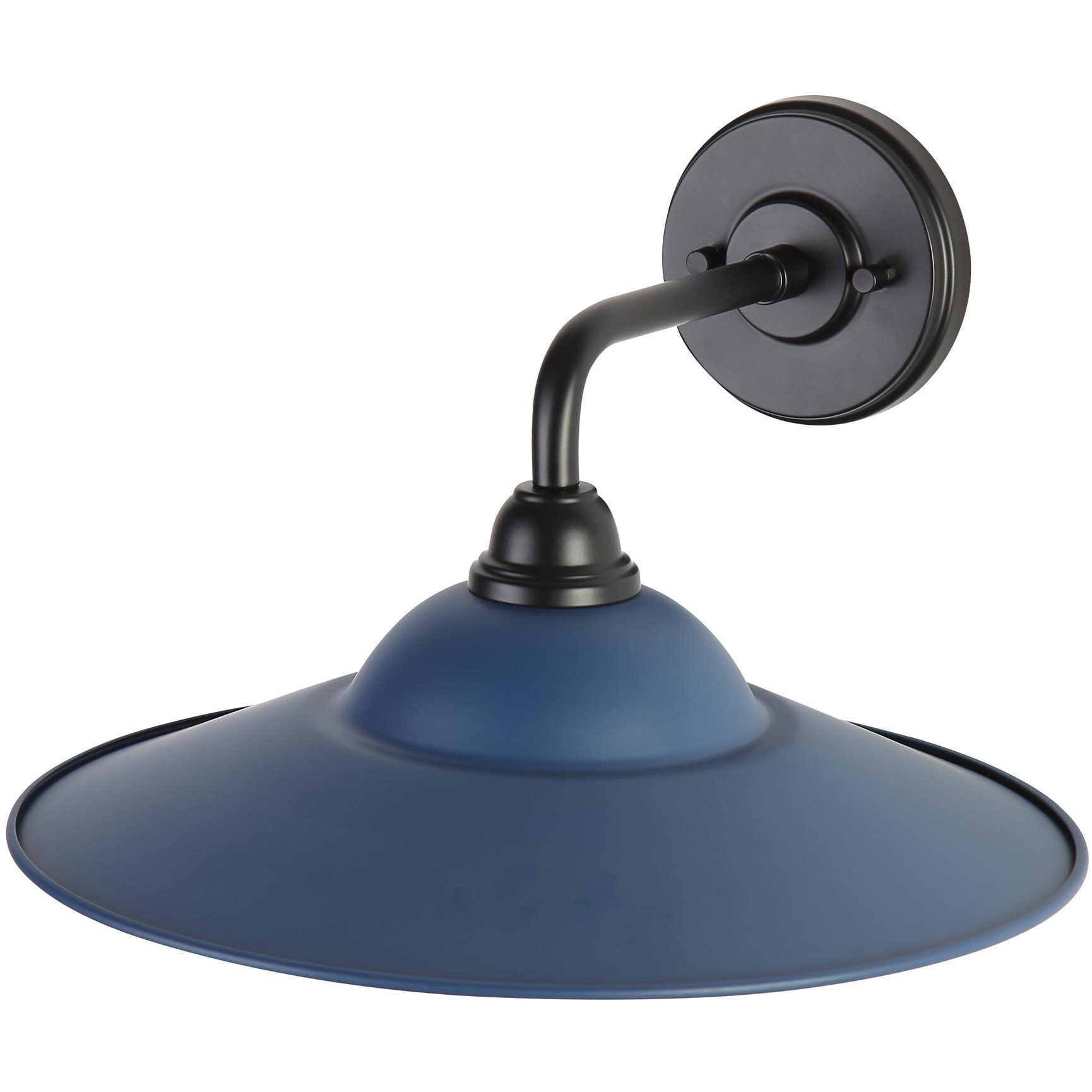 Yep Croma 1 Light 15.5 inch Matte Black Outdoor Wall in No Glass, Matte Blue