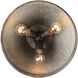 Jasper 3 Light 14 inch Antique Black Iron Flush Mount Ceiling Light