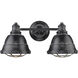 Bartlett 2 Light 17 inch Black Patina Bath Vanity Wall Light