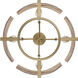 Aenon 4 Light 22 inch Brushed Champagne Brass Semi-Flush Mount Ceiling Light