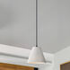 Clarus Pendant Ceiling Light in White Sandstone Cement