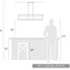 Smyth 5 Light 41 inch Matte Black Linear Pendant Ceiling Light in Clear Glass 