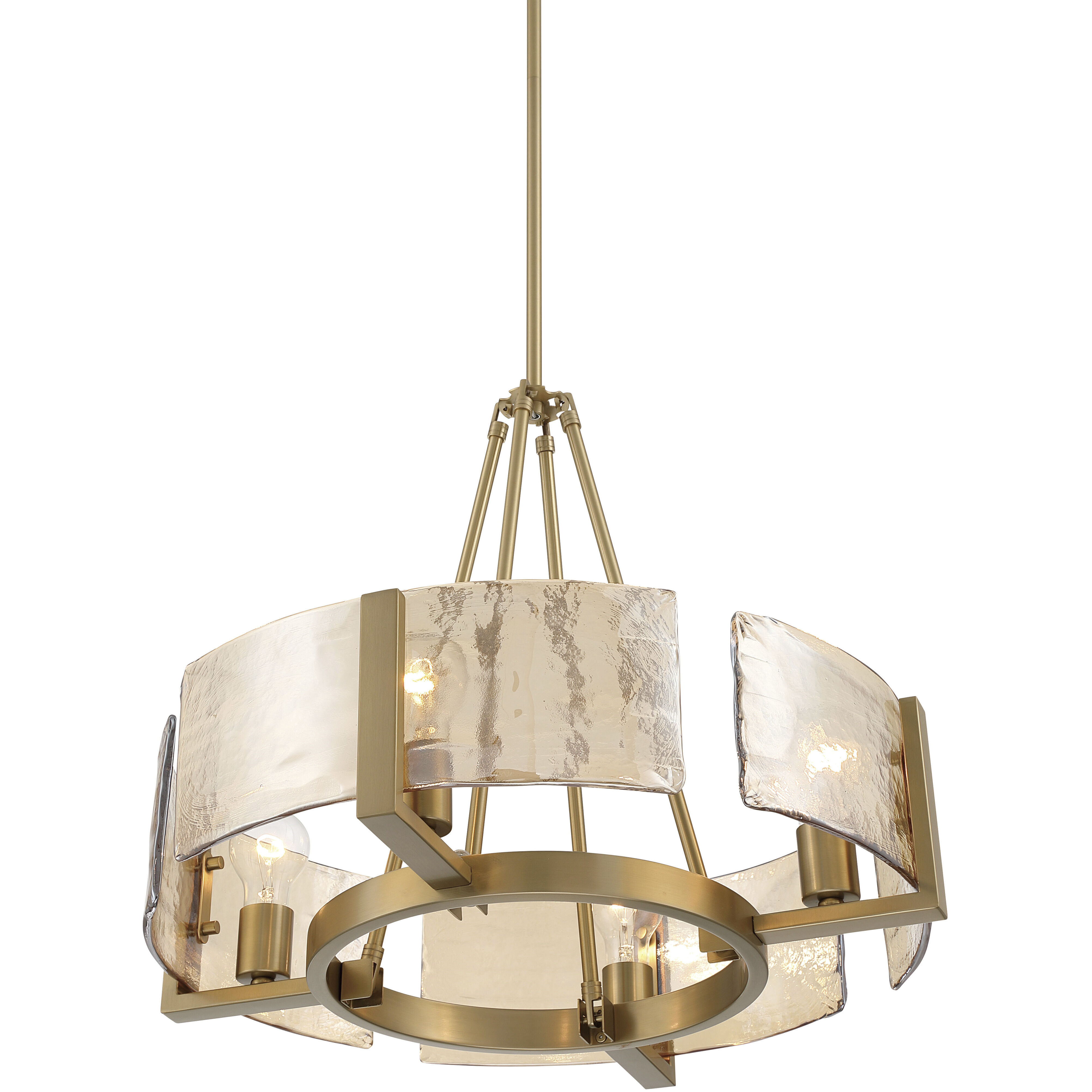 Aenon 4 Light 22 inch Brushed Champagne Brass Chandelier Ceiling Light