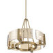 Aenon 4 Light 22 inch Brushed Champagne Brass Chandelier Ceiling Light