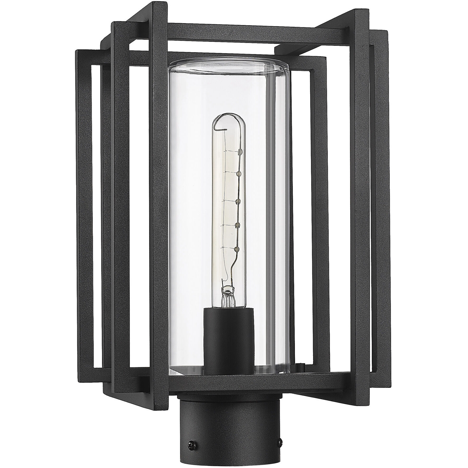 Tribeca 1 Light 8.63 inch Natural Black Outdoor Post