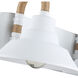 Journey 2 Light 17 inch Natural White Bath Vanity Light Wall Light
