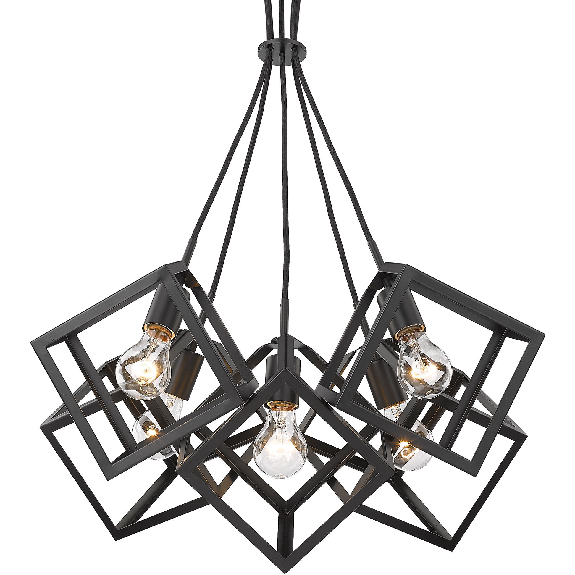 Cassio Pendant Ceiling Light in Matte Black