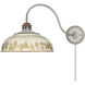 Kinsley 1 Light 14 inch Aged Galvanized Steel Swing Arm Wall Lamp Wall Light in Antique Ivory