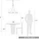 Hidalgo 5 Light 28 inch Sovereign Bronze Chandelier Ceiling Light in Opal Glass