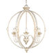 Jules 25.5 inch 60.00 watt Antique Ivory Chandelier Ceiling Light