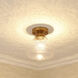 Ariella 1 Light 7.38 inch Brushed Champagne Brass Semi-Flush Mount Ceiling Light
