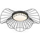 Elena LED 24 inch Natural Black Flush Mount Ceiling Light