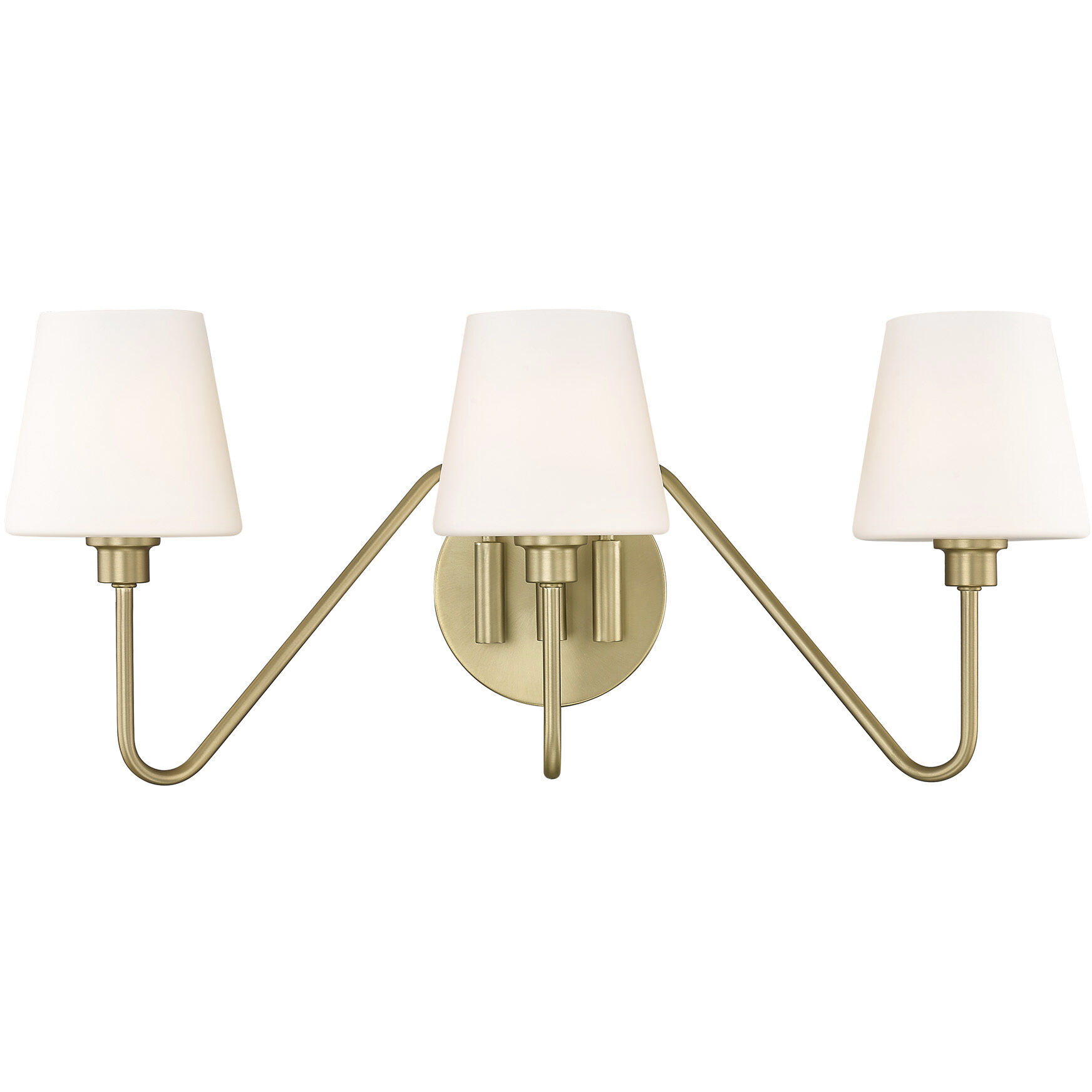 Yep Kennedy Vanity Wall Light in Brushed Champagne Brass