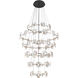 Ziva Celestia 57 inch 4.00 watt Chrome Chandelier Ceiling Light, 6 Tier