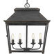 Abingdon Pendant Ceiling Light in Antique Black Iron