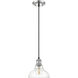 Yep Carver 1 Light 7.5 inch Chrome Pendant Ceiling Light in Clear Glass