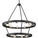 Castile 32 inch 60.00 watt Matte Black Chandelier Ceiling Light