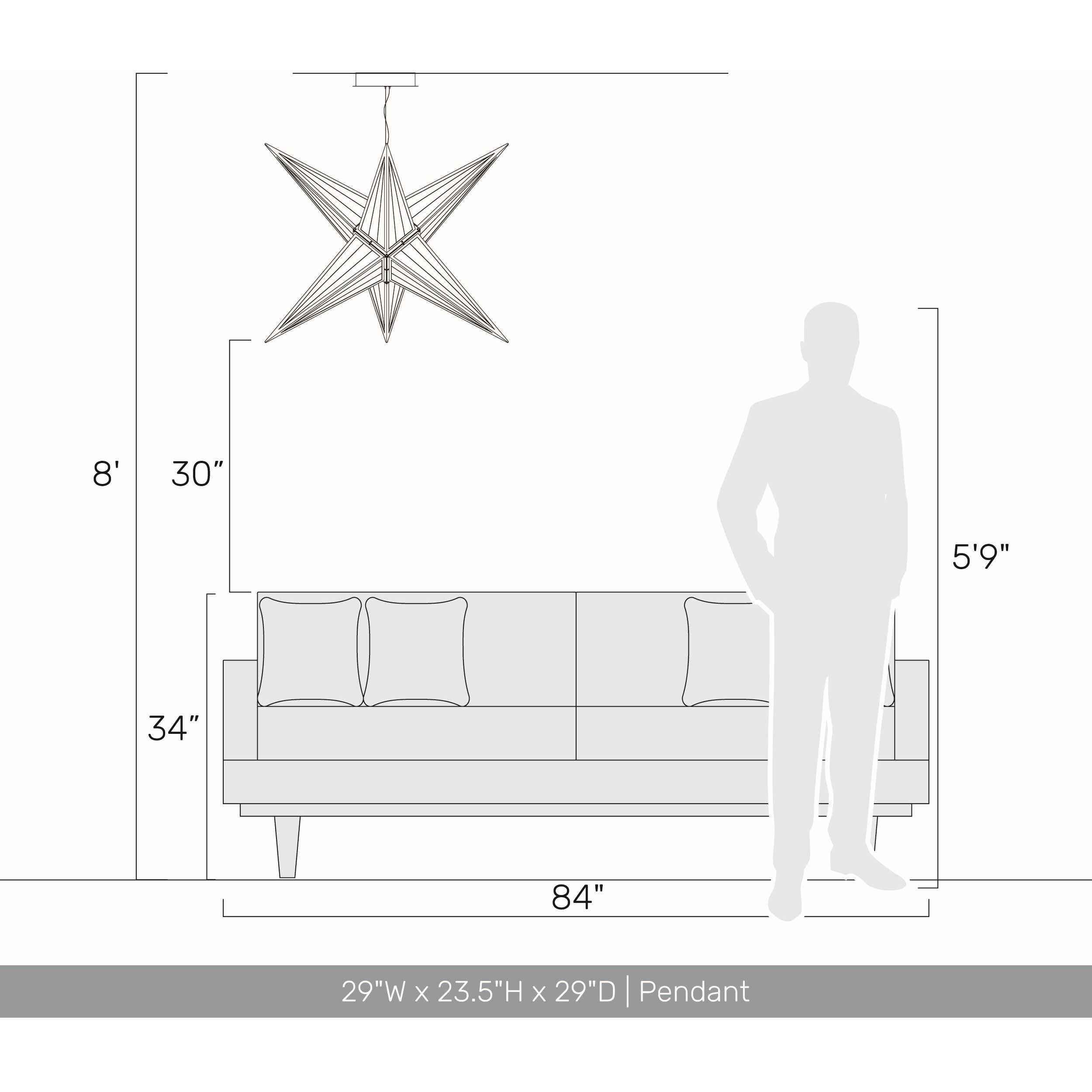 Ziva Spectrum Pendant Ceiling Light