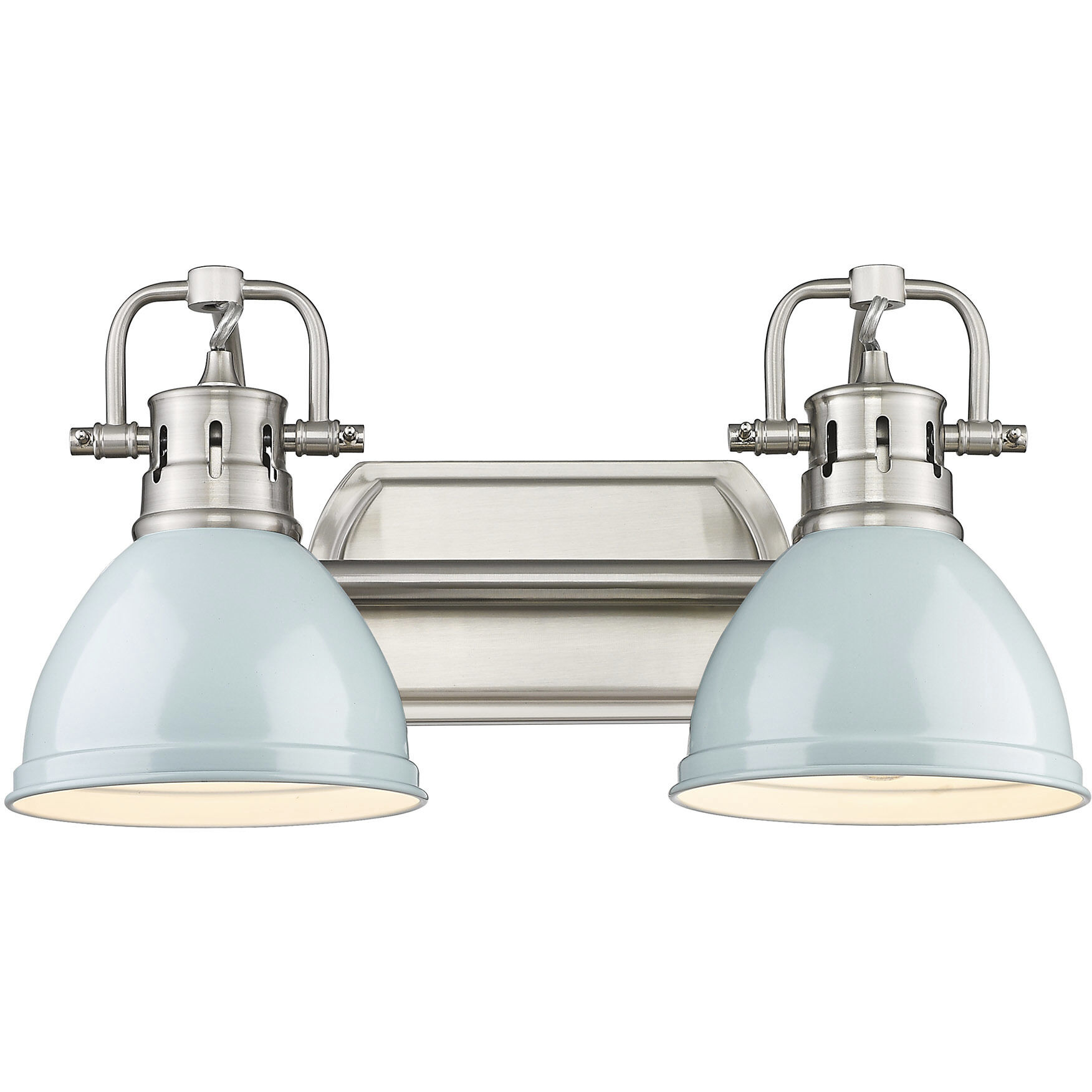 Yep Duncan Vanity Wall Light in Pewter, Seafoam