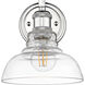 Carver 1 Light 8.75 inch Chrome Bath Vanity Light Wall Light