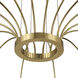 Yep Vario 16 Light 47 inch Titanium Gold Chandelier Ceiling Light