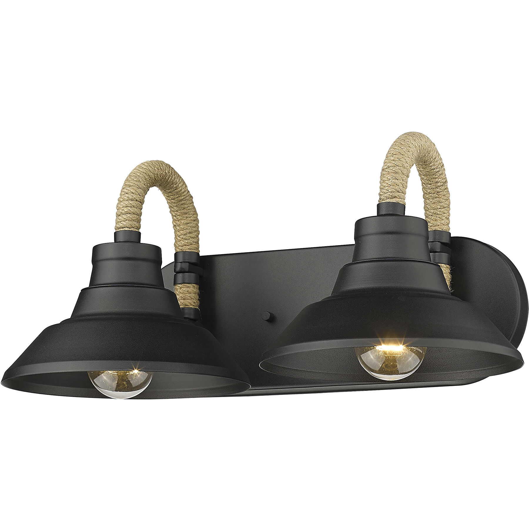 Journey Vanity Wall Light in Natural Black