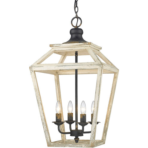 Haiden 4 Light 16 inch Antique Black Iron Pendant Ceiling Light