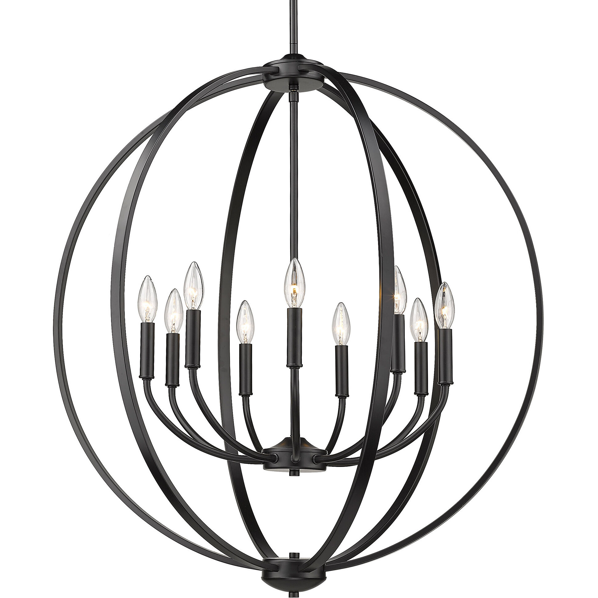 Colson 31.25 inch 60.00 watt Olympic Gold Chandelier Ceiling Light in No Shade, Large