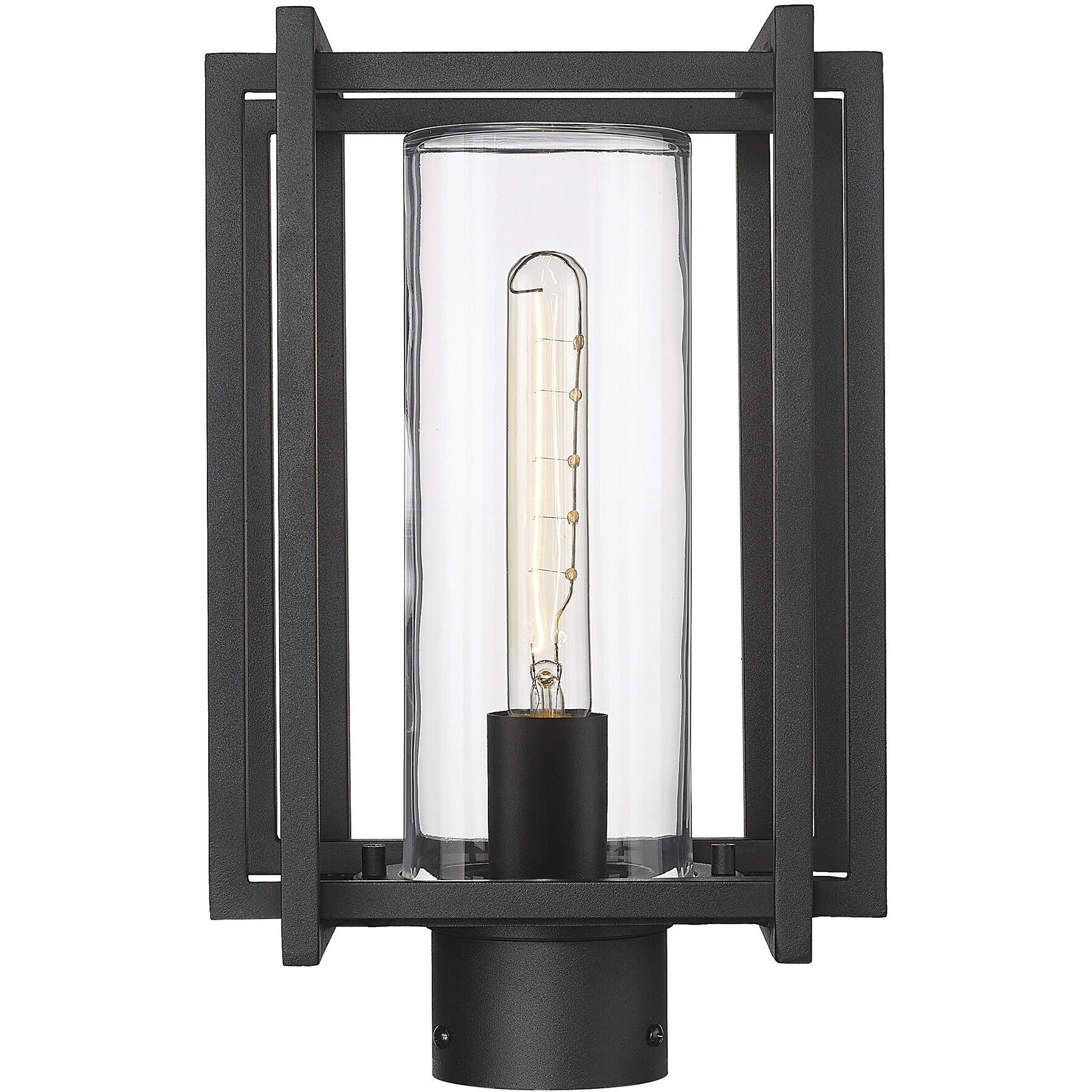Tribeca 1 Light 8.63 inch Natural Black Outdoor Post