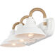 Journey 3 Light 26 inch Natural White Bath Vanity Light Wall Light