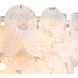 Cascada 8 Light 20.13 inch Aegean Silver Pendant Ceiling Light in Cirrus Cloud Glass, 3 Tier