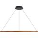 Veritas 70.88 inch 175.00 watt Walnut Chandelier Ceiling Light